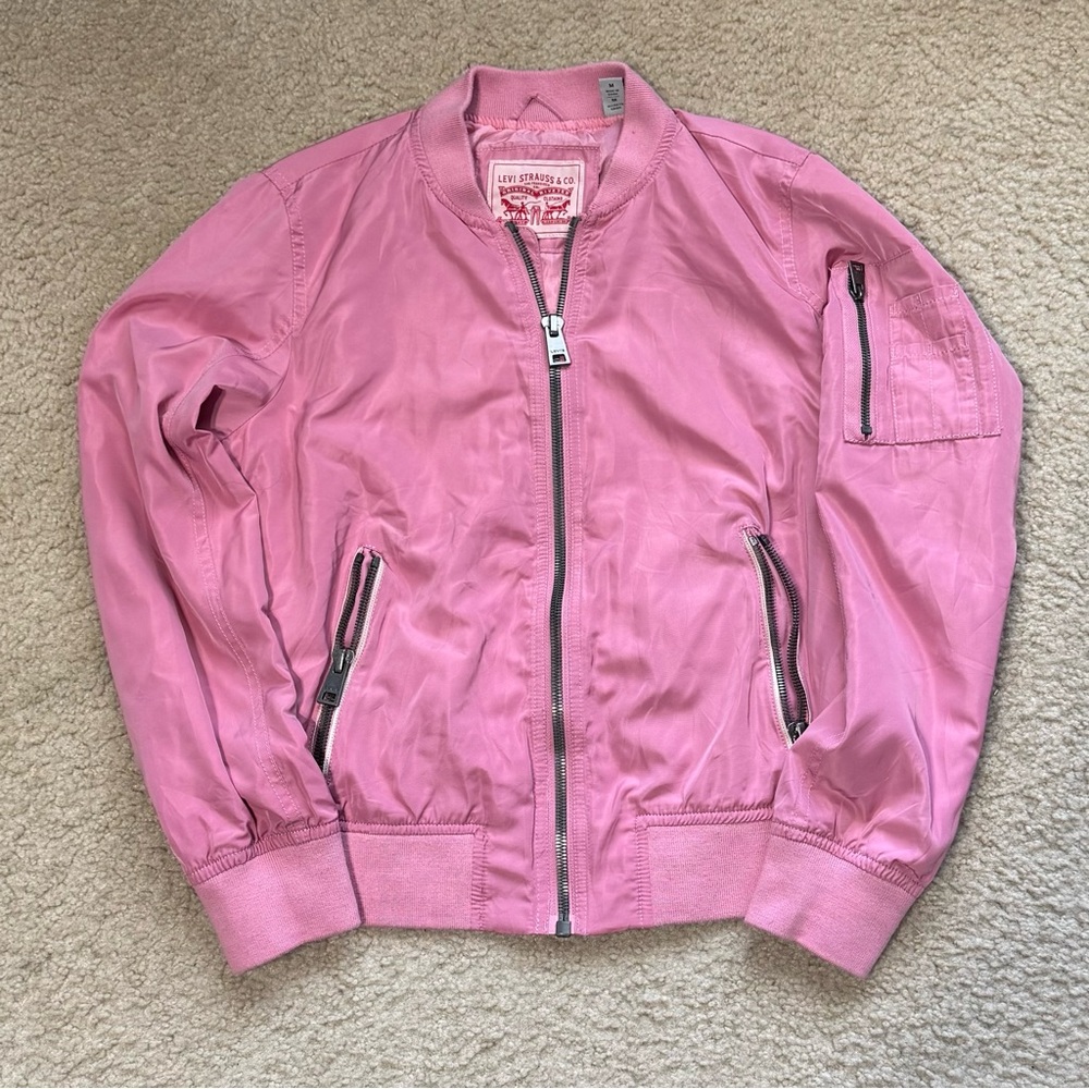 Levi's Pink Bomber Jacket